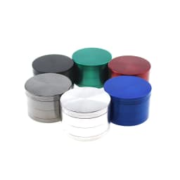 image-40mm-63mm Zinc Alloy Herb Grinder 4-Layer Metal Grinder