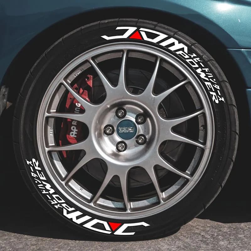 image-3D PVC Tire Letter Stickers Car Body Decoration Adhesive