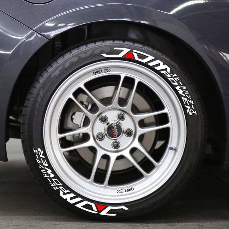 image-3D PVC Tire Letter Stickers Car Body Decoration Adhesive