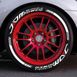 image-3D PVC Tire Letter Stickers Car Body Decoration Adhesive