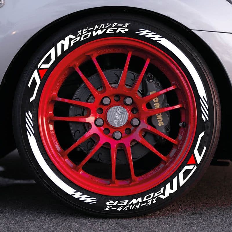 image-3D PVC Tire Letter Stickers Car Body Decoration Adhesive