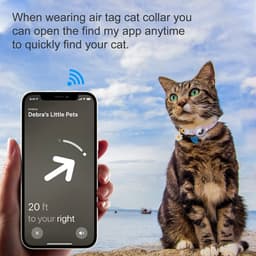 image-Cat Collar for Apple AirTag Tracker Anti-Lost Pet Positioning