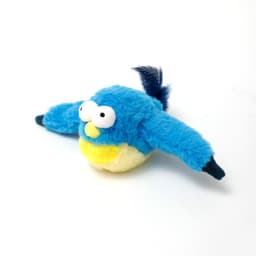 image-Electric Plush Cat Toy with Flapping Wings and Sound - Simulation Bird