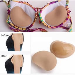image-Self-Adhesive Silicone Chest Pads Heart-Shaped Triangle Inserts