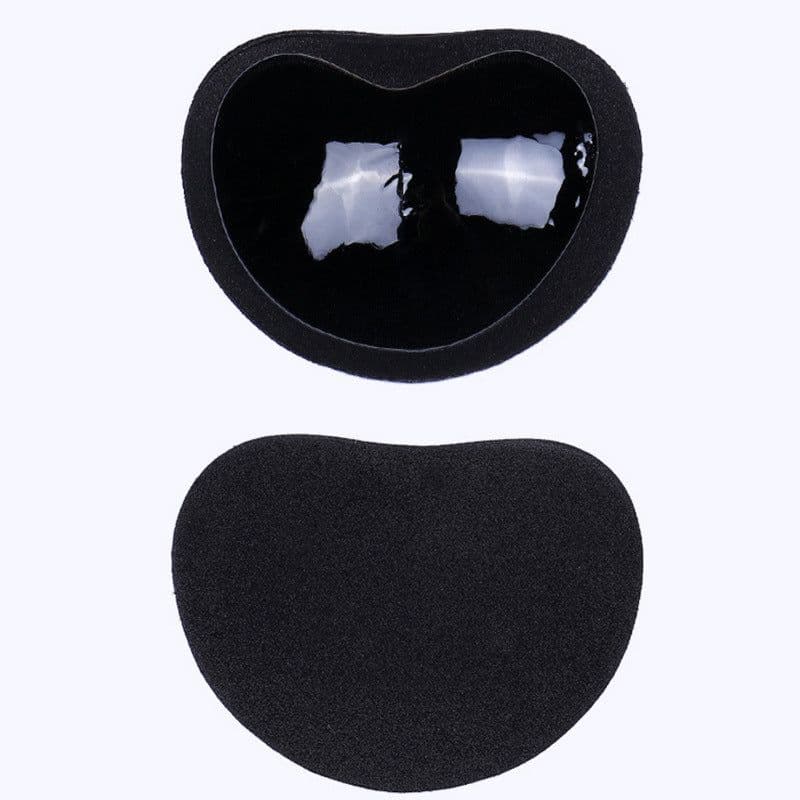 image-Self-Adhesive Silicone Chest Pads Heart-Shaped Triangle Inserts