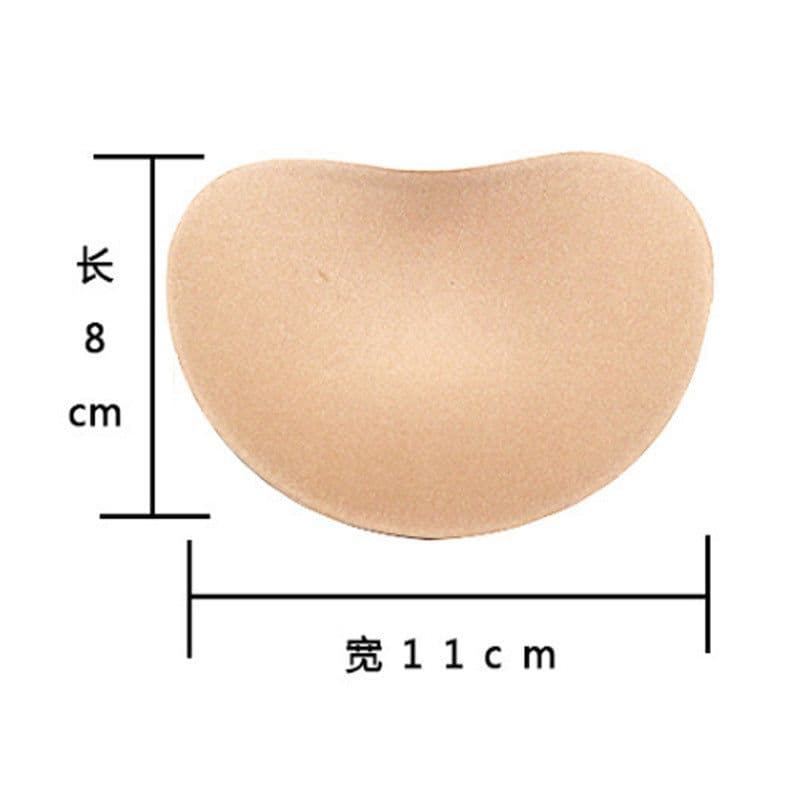 image-Self-Adhesive Silicone Chest Pads Heart-Shaped Triangle Inserts