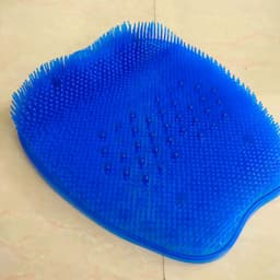 image-Foot Bath Mat with Massage and Exfoliating Bristles for Feet Cleaning
