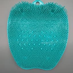 image-Foot Bath Mat with Massage and Exfoliating Bristles for Feet Cleaning