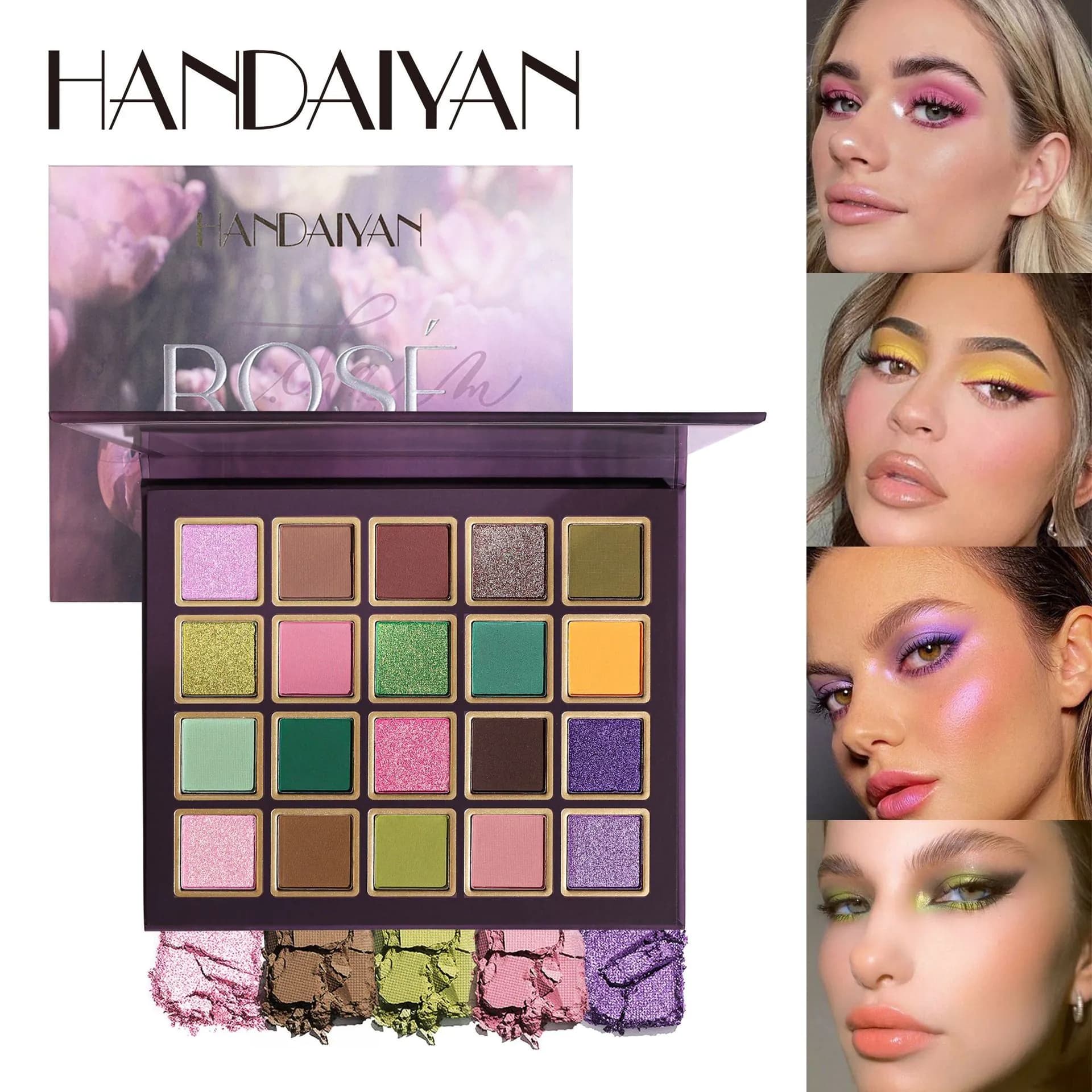 image-Handaiyan 20-Color Eyeshadow Palette Matte Pearlescent
