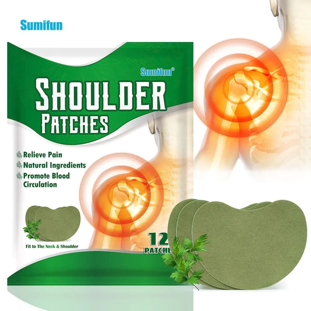 image-Sumifun Mugwort Shoulder Joint Care Patches 12ct K10401