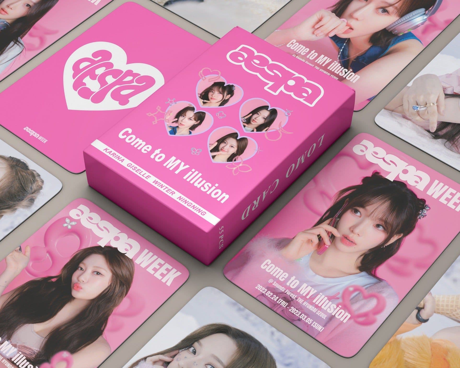 image-aespa Concert Photocard Set - 55 Pieces Lomo Cards & Postcards