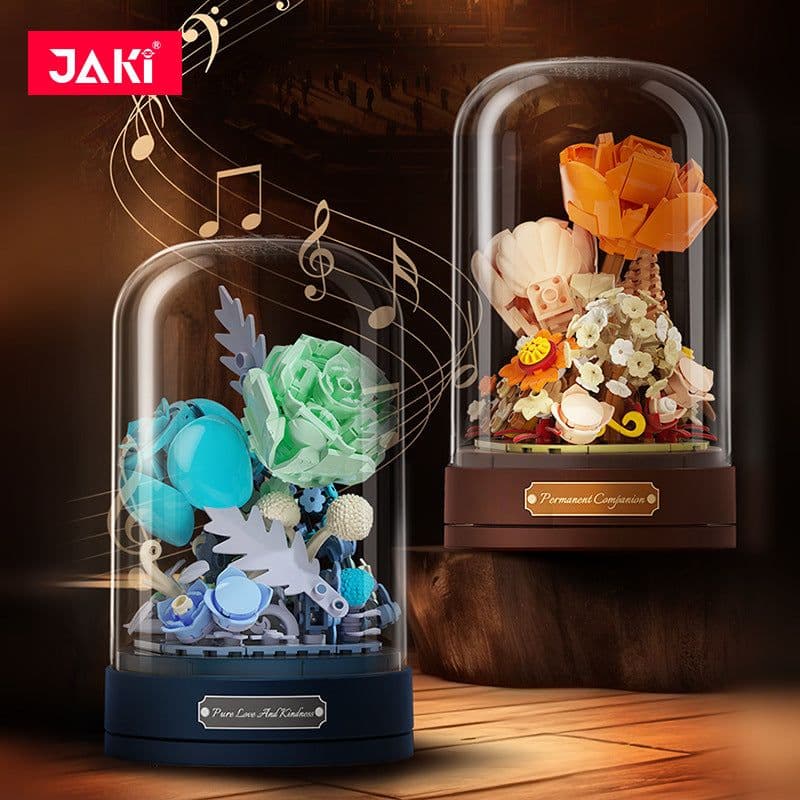 image-Jiaqi 2672-78 Building Block Flower Music Box