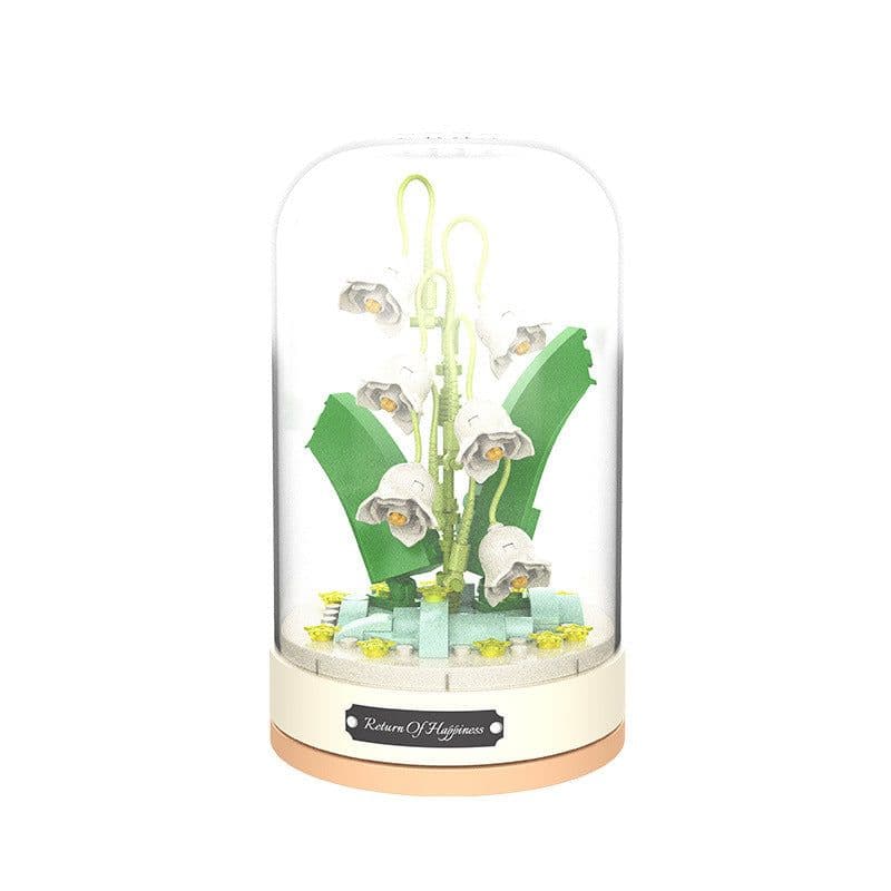 image-Jiaqi 2672-78 Building Block Flower Music Box