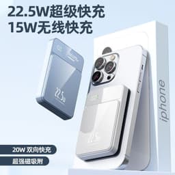 image-Magsafe Magnetic Wireless Power Bank 20000mAh Ultra-Thin Portable