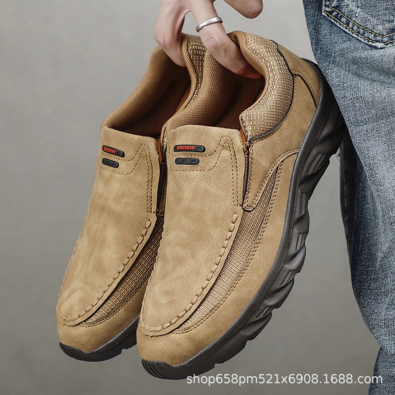 image-Men's Casual Loafers Lightweight EVA Walking Shoes