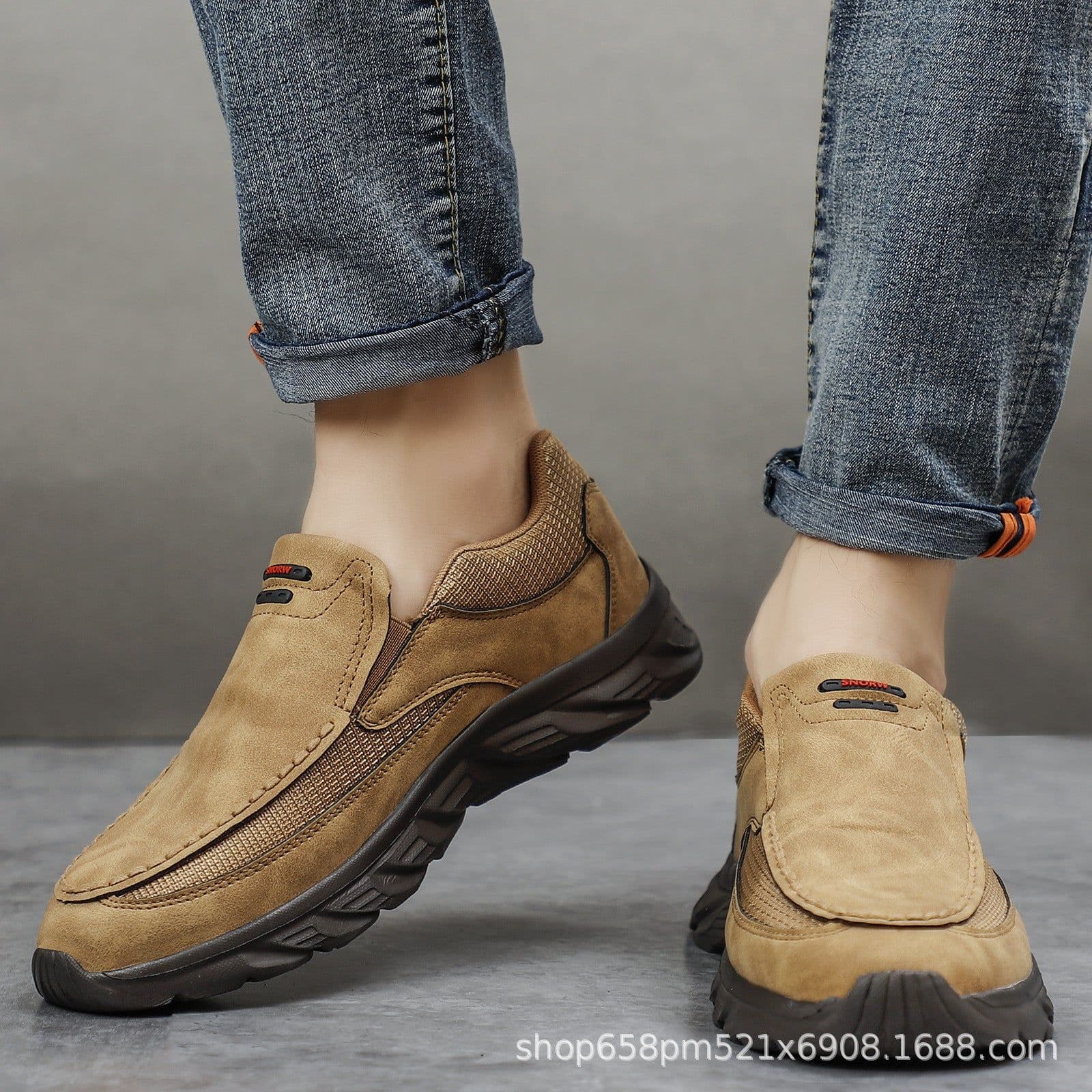 image-Men's Casual Loafers Lightweight EVA Walking Shoes