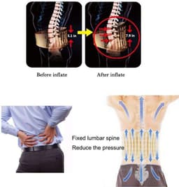 image-Inflatable Lumbar Support Belt for Lower Back Pain and Posture
