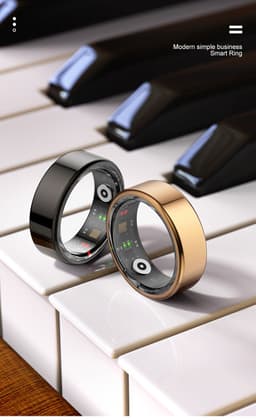 image-R02 Smart Ring - Heart Rate Blood Oxygen Sleep Monitor Waterproof