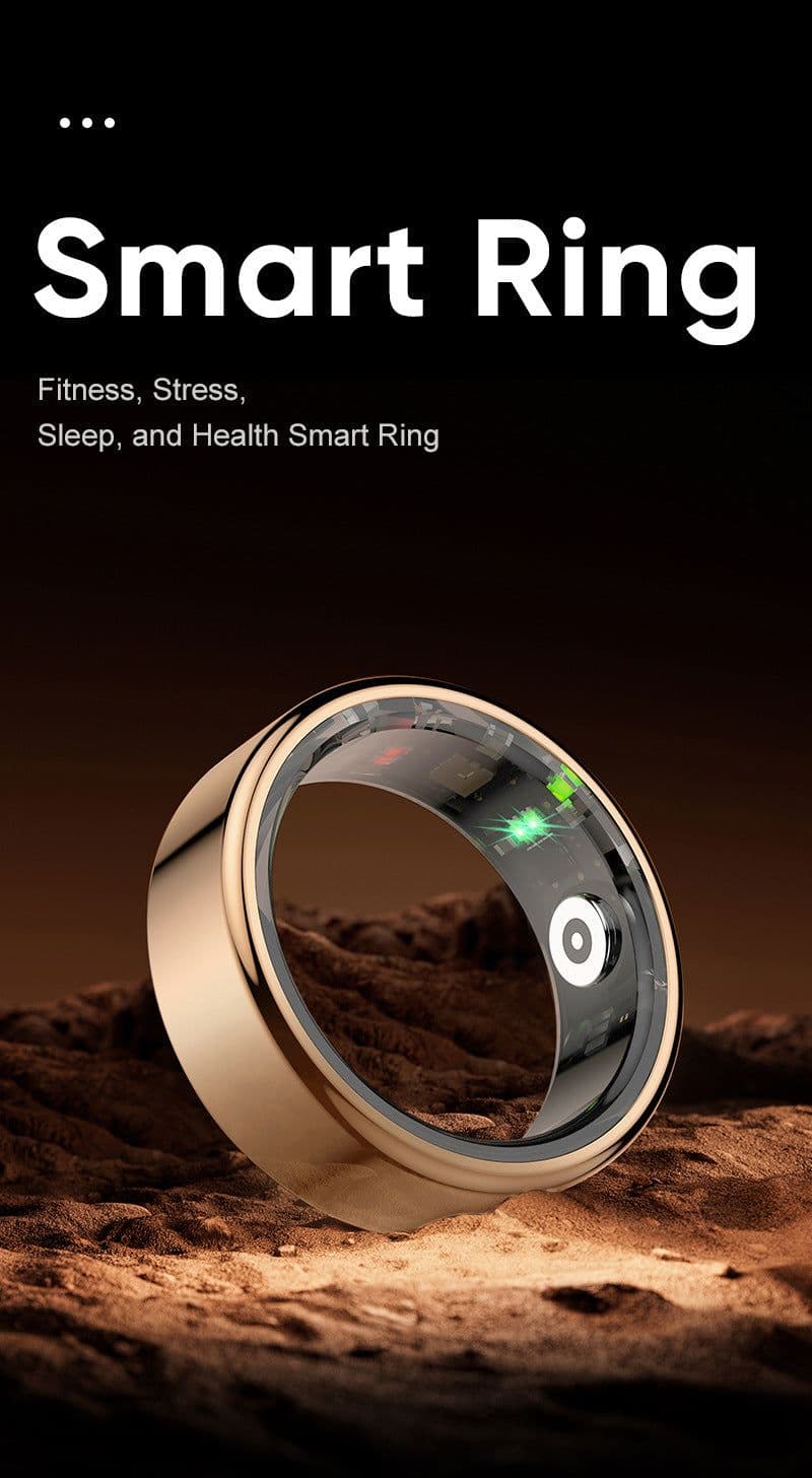image-R02 Smart Ring - Heart Rate Blood Oxygen Sleep Monitor Waterproof