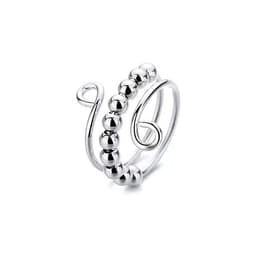 image-Titanium Steel Rotating Bead Ring Stress Relief Open Band
