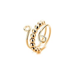 image-Titanium Steel Rotating Bead Ring Stress Relief Open Band