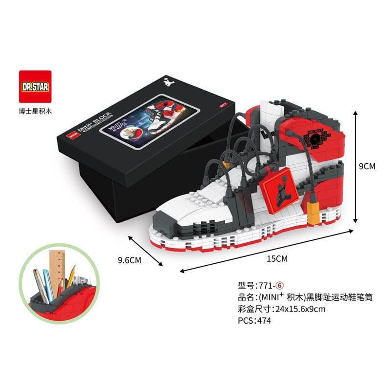 image-Doctor Star Building Blocks Sneaker Model 770-781 AJ Puzzle Set