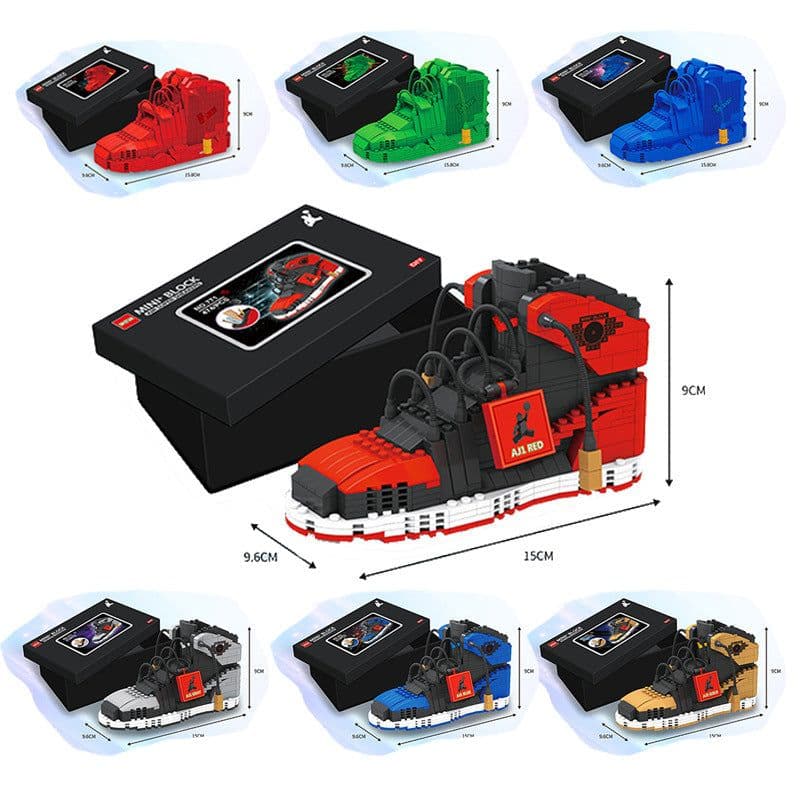 image-Doctor Star Building Blocks Sneaker Model 770-781 AJ Puzzle Set