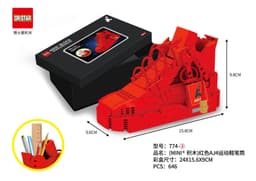 image-Doctor Star Building Blocks Sneaker Model 770-781 AJ Puzzle Set