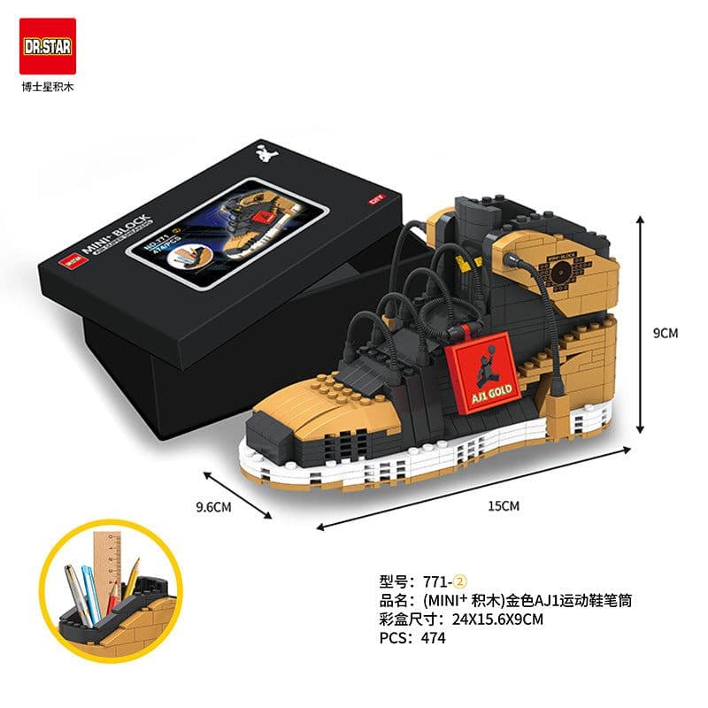 image-Doctor Star Building Blocks Sneaker Model 770-781 AJ Puzzle Set