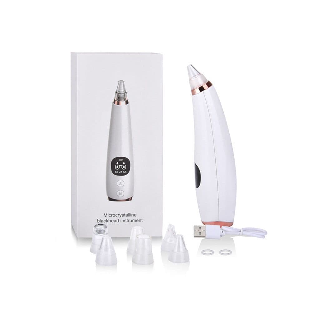 image-Xunqiu Electric Blackhead Remover Pore Cleaner 5 Tips 3 Speeds