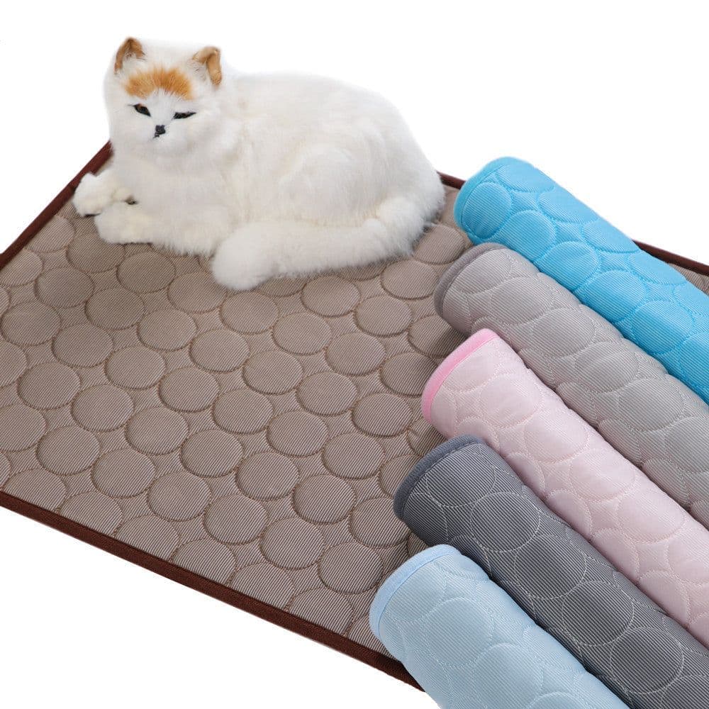 image-AOAPET Pet Cooling Mat Ice Silk Dog Cat Summer Bed 40x30cm