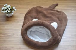 image-Pet Dog Cat Bed Cartoon Sleeping Bag Nest - Grey M 50x40cm