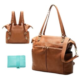 image-Foldable Multi-Functional Diaper Bag with Shoulder Strap