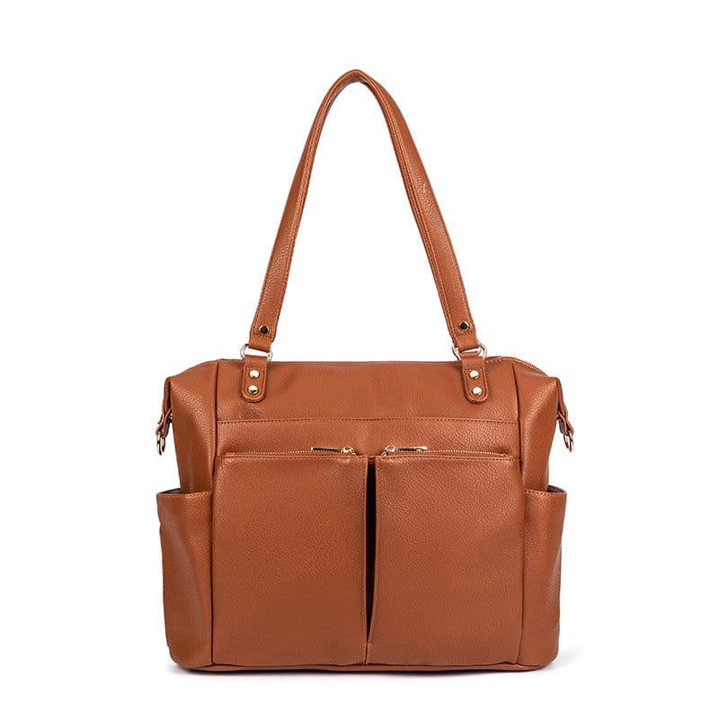 image-Ladies PU Leather Convertible Backpack Handbag Multi-Function Bag