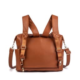 image-Ladies PU Leather Convertible Backpack Handbag Multi-Function Bag