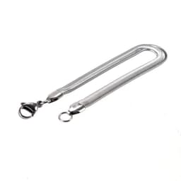 image-Titanium Steel Flat Snake Chain Bracelet DL-0045 Geometric Unisex