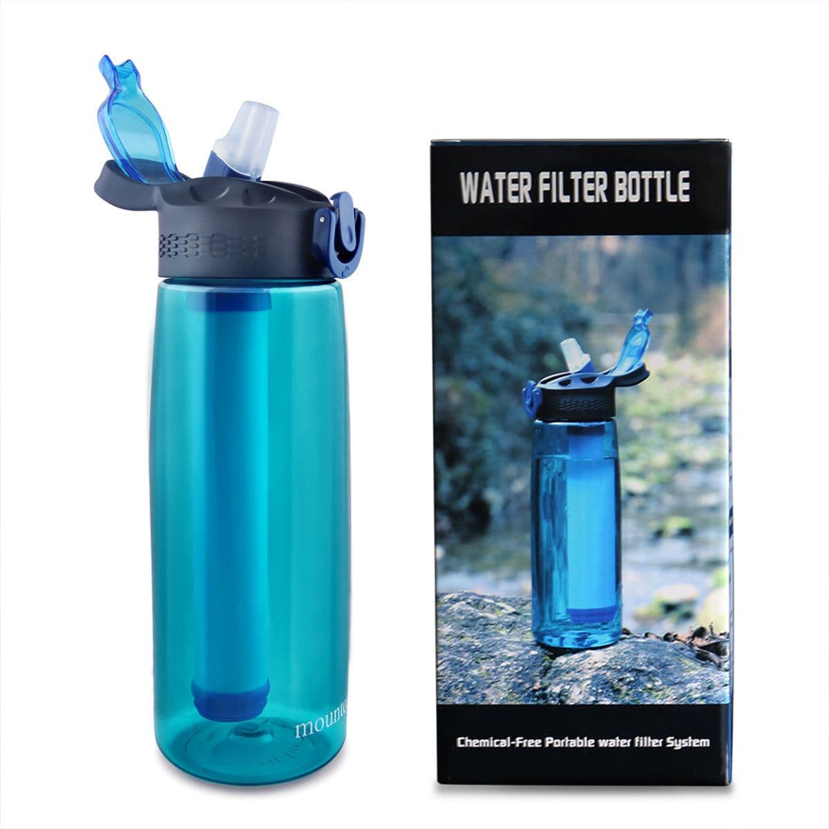 image-Outdoor Filter Water Bottle with Purification System