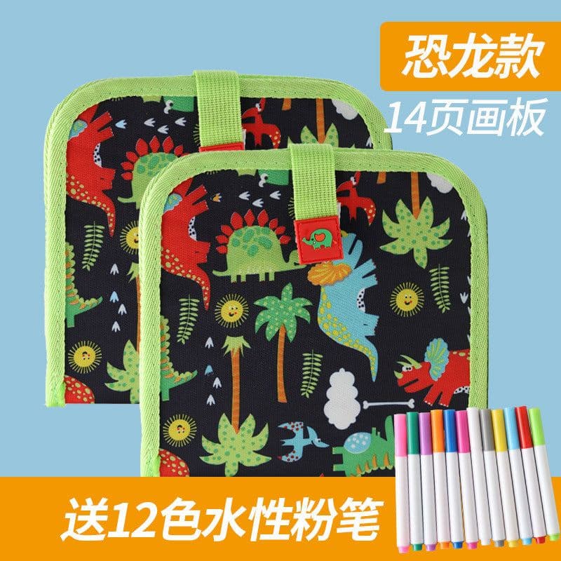 image-Duoduozi Children's Reusable Drawing Board Coloring Book 20.5cm