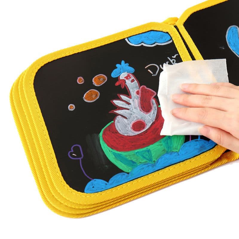 image-Duoduozi Children's Reusable Drawing Board Coloring Book 20.5cm