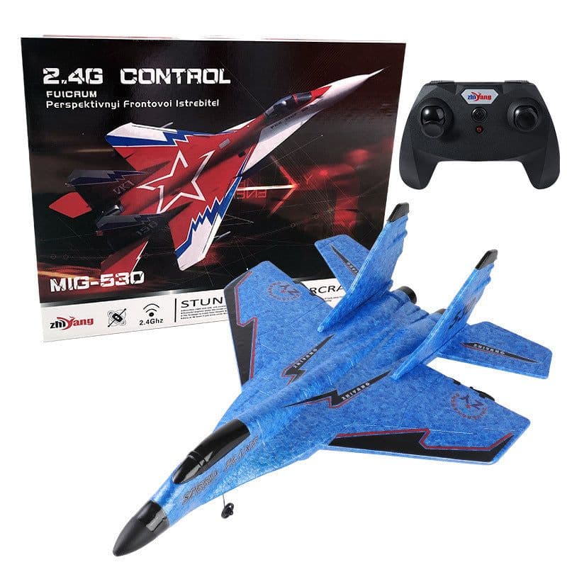 image-Zhiyang EPP Foam RC Glider Fighter Jet 2CH Remote Control Airplane