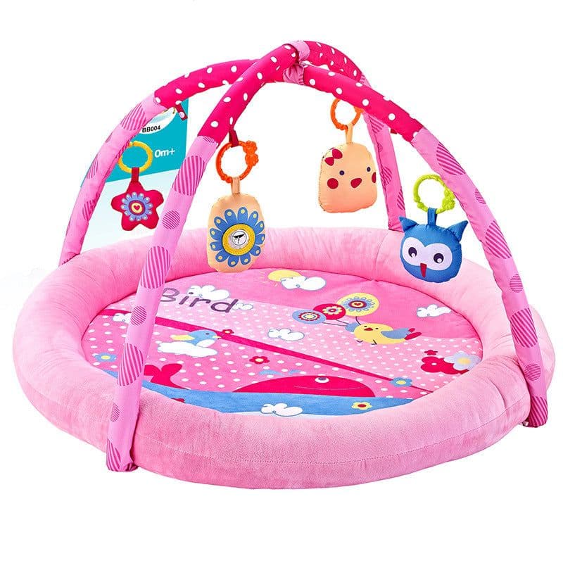 image-Baby Gym Play Mat with Ball Pool and Turtle Design