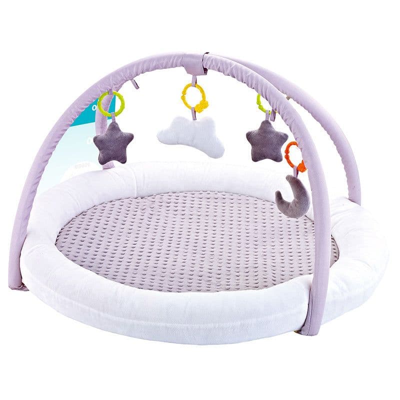 image-Baby Gym Play Mat with Ball Pool and Turtle Design