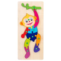 image-Wooden 3D Puzzle Toy Educational Building Blocks for Children