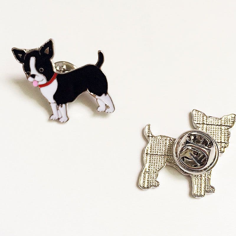 image-Pet Dog Hat Badge Alloy Brooch Animal Jewelry Pin