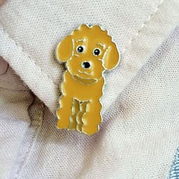 image-Pet Dog Hat Badge Alloy Brooch Animal Jewelry Pin