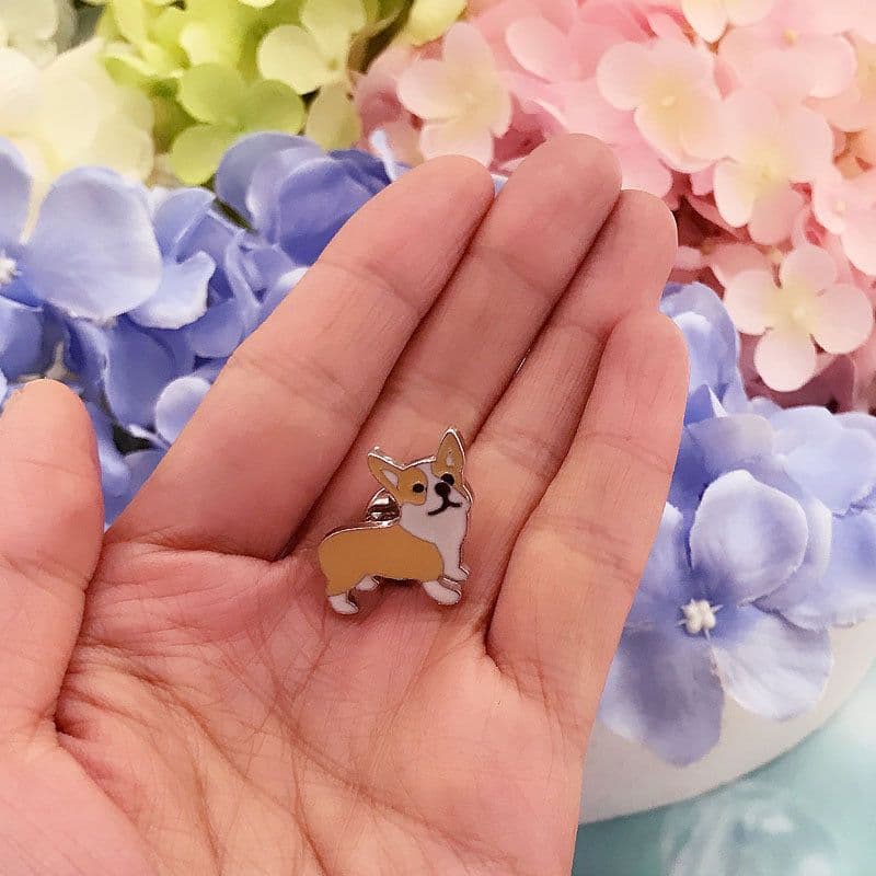 image-Pet Dog Hat Badge Alloy Brooch Animal Jewelry Pin