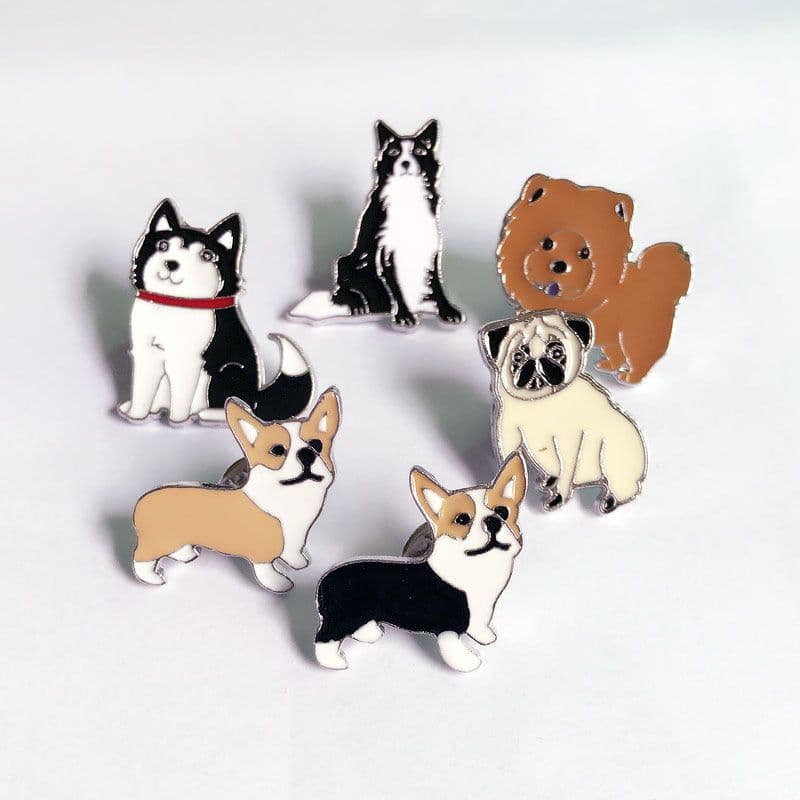 image-Pet Dog Hat Badge Alloy Brooch Animal Jewelry Pin