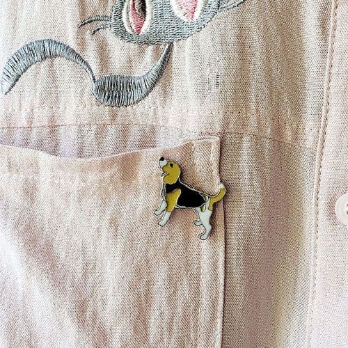 image-Pet Dog Hat Badge Alloy Brooch Animal Jewelry Pin