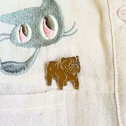 image-Pet Dog Hat Badge Alloy Brooch Animal Jewelry Pin