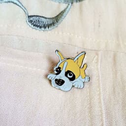 image-Pet Dog Hat Badge Alloy Brooch Animal Jewelry Pin